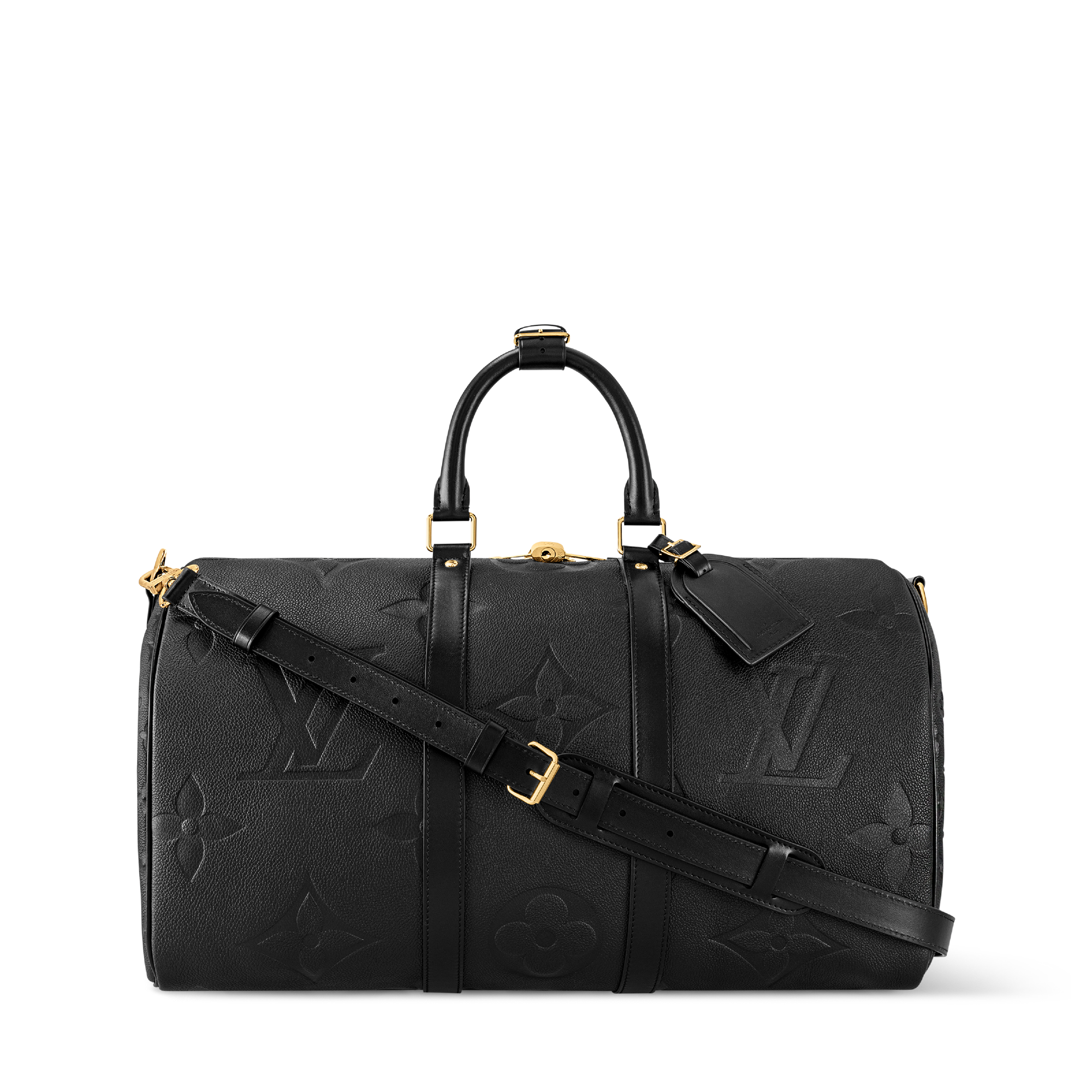 霧*島様 Louis Vuitton アンプラント　ケース ブラック　正規 Keepall Bandoulière 45 Monogram Empreinte Leather - Travel M45532